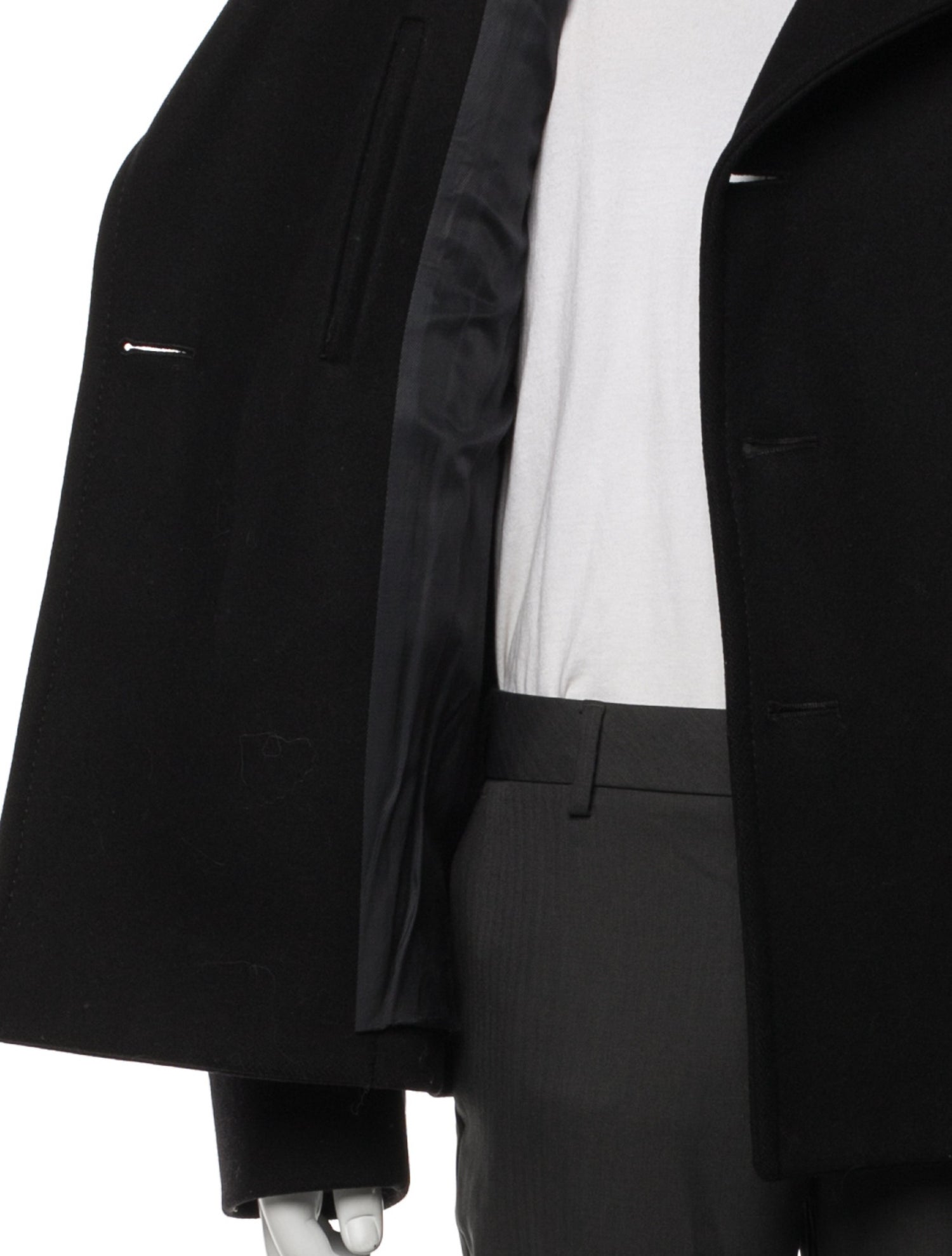 Dior Homme Vintage 2005 Peacoat - Black Outerwear, Clothing