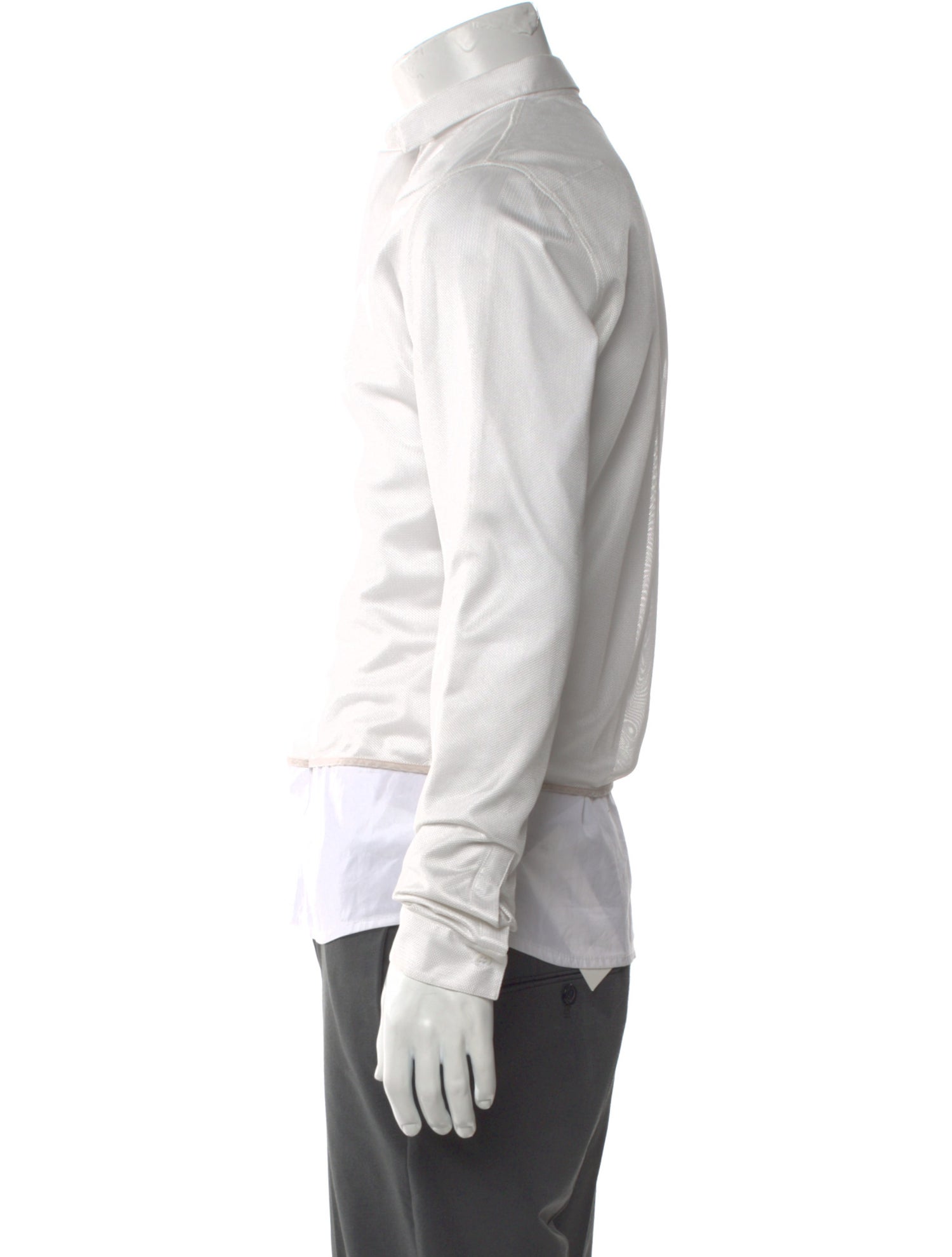 Dior Homme 2013 Mesh Overlay Shirt