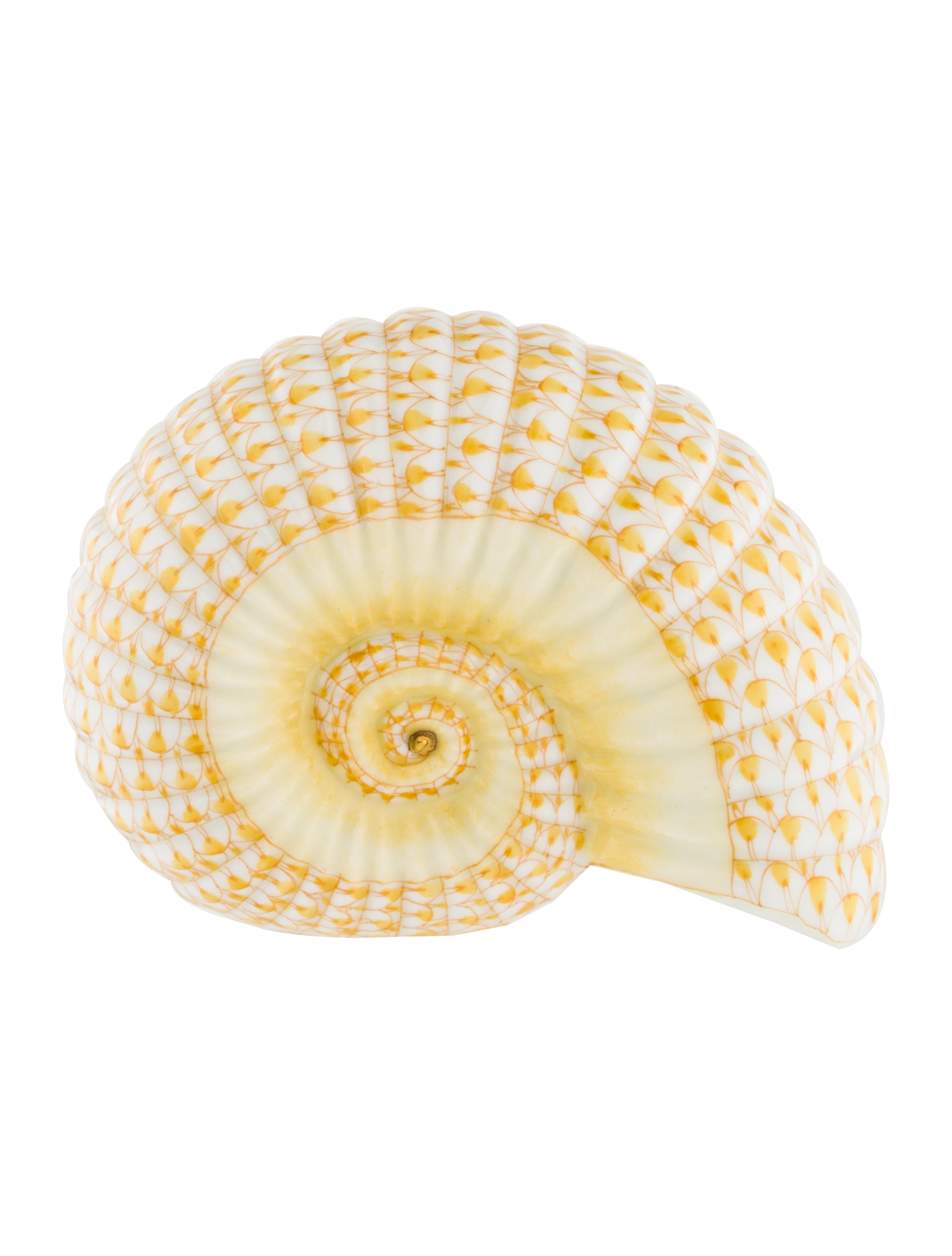 Herend Nautilus Shell Figurine