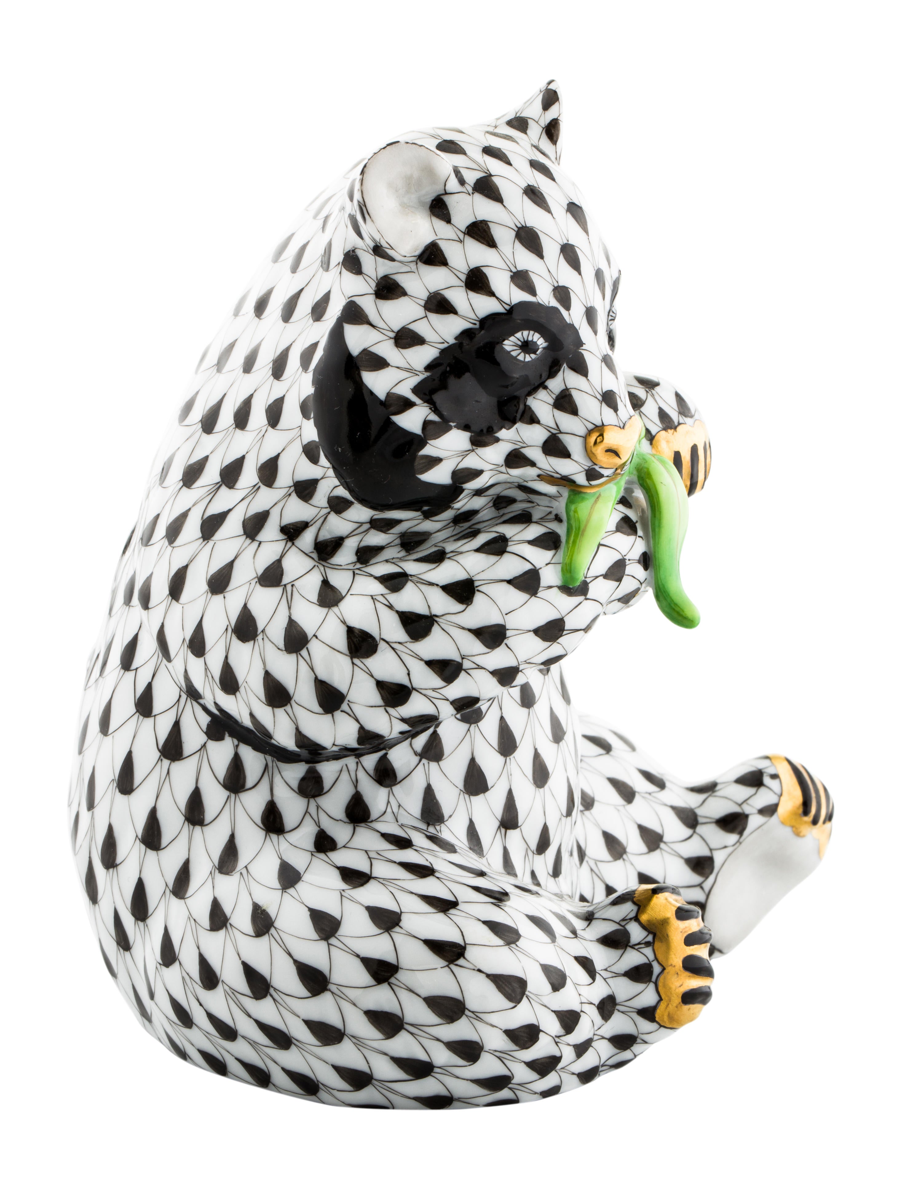 Herend Porcelain Panda Figurine Decor And Accessories HND21818 The RealReal