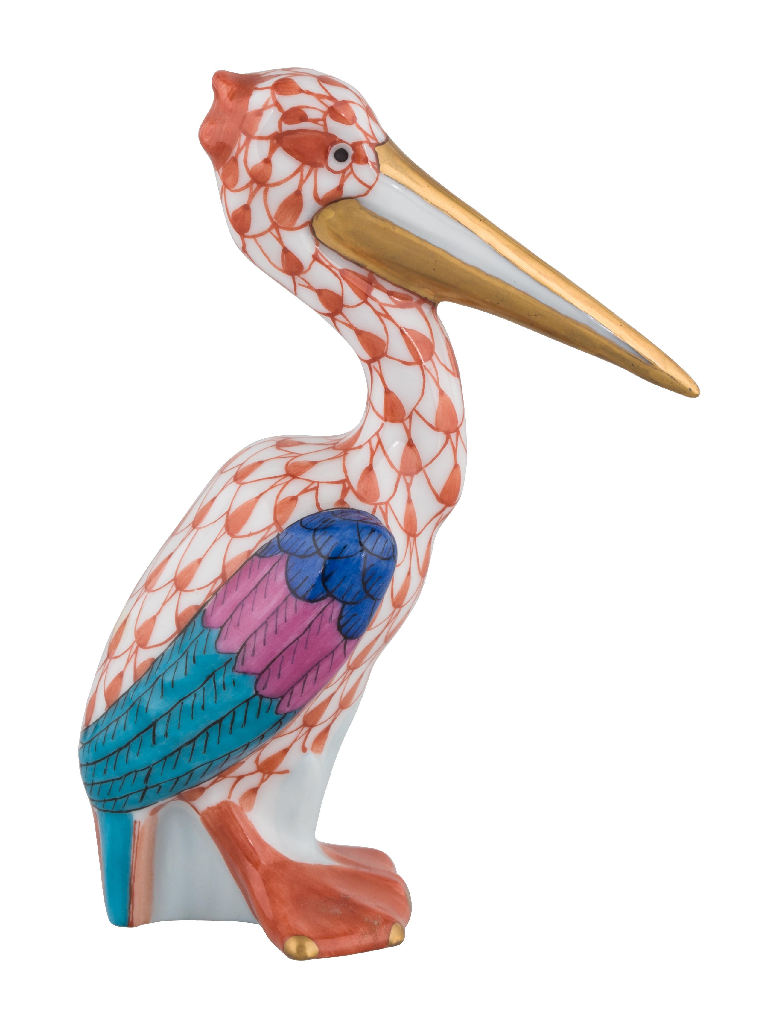 Herend Porcelain Pelican Figurine Decor & Accessories HND21886