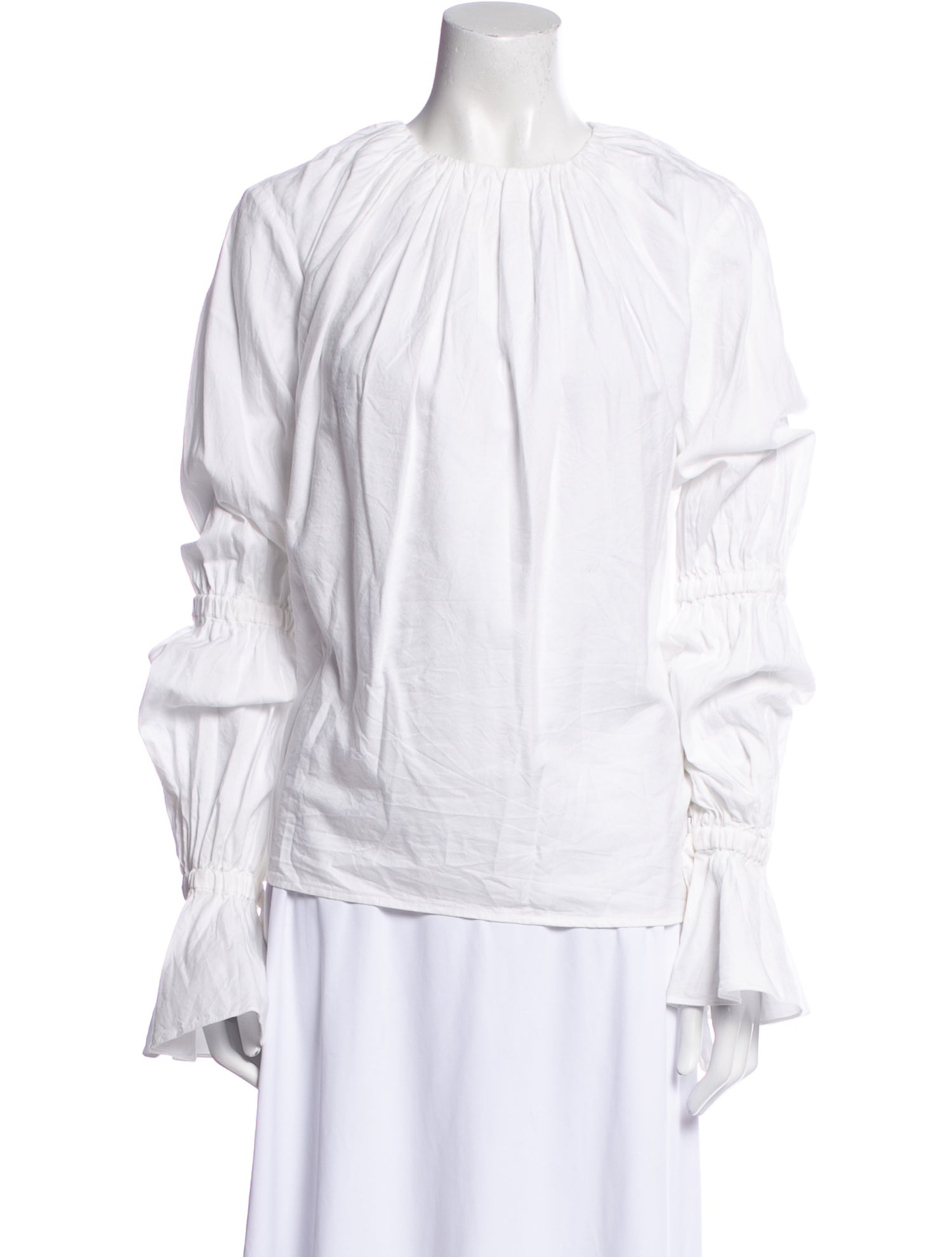 Hensely Crew Neck Long Sleeve Blouse