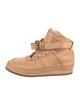 Hender Scheme Leather Lasercut Accents Wedge Sneakers