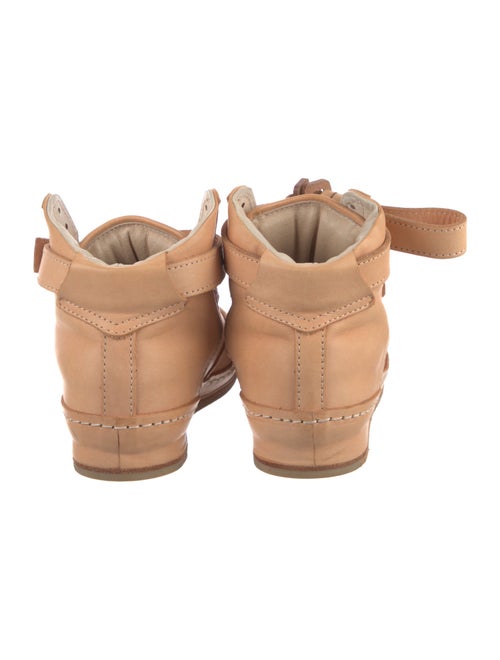 Hender Scheme Leather Lasercut Accents Wedge Sneakers