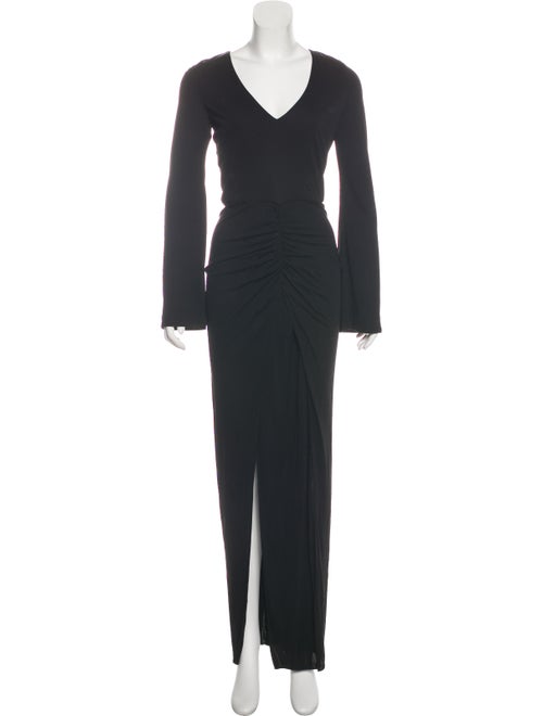 Haney Long Sleeve Maxi Dress Black
