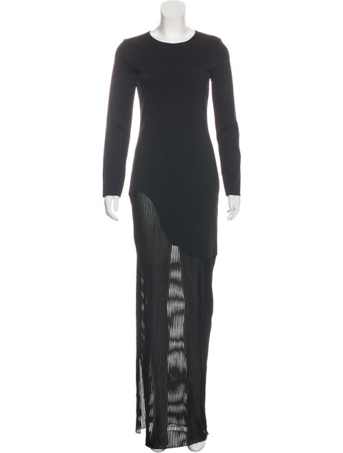 Haney Maxi Long Sleeve Dress Black