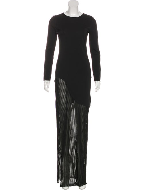 Haney Maxi Long Sleeve Dress Black