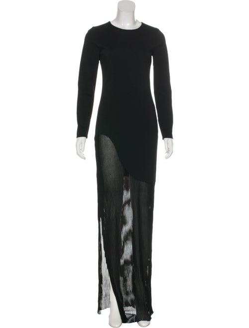 Haney Long Sleeve Evening Dress black