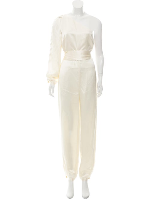 Haney Silk One-Shoulder Jumpsuit