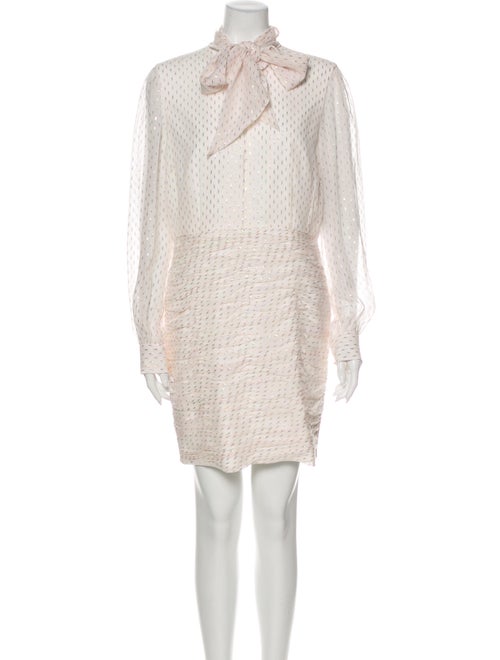Haney Silk Mini Dress White