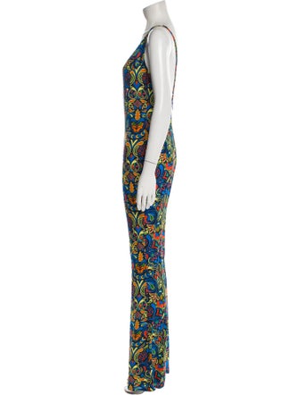 Haney Printed V-Neck Jumpsuit