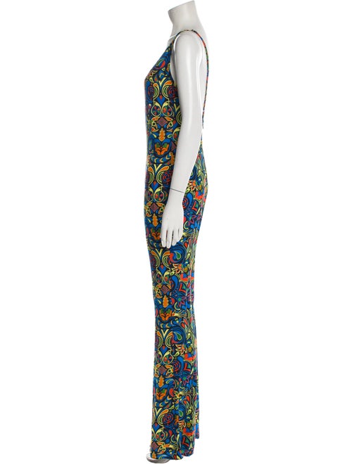 Haney Printed V-Neck Jumpsuit