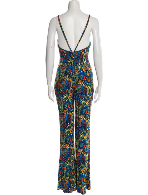 Haney Printed V-Neck Jumpsuit