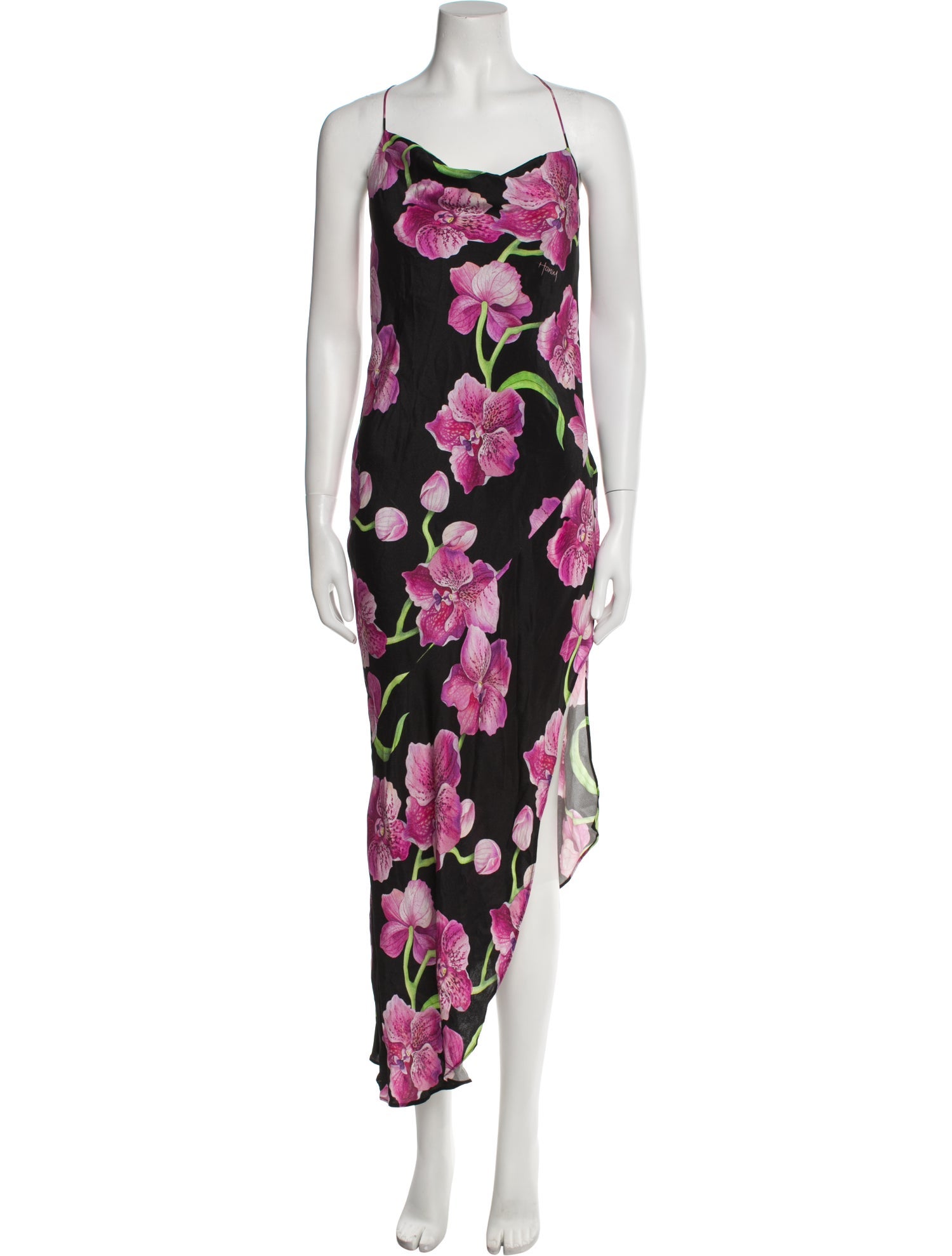 Haney Silk Midi Length Dress