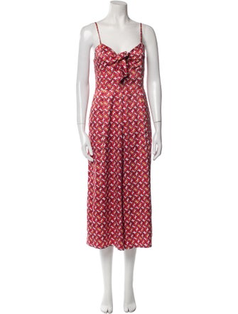 Haney Printed V-Neck Jumpsuit