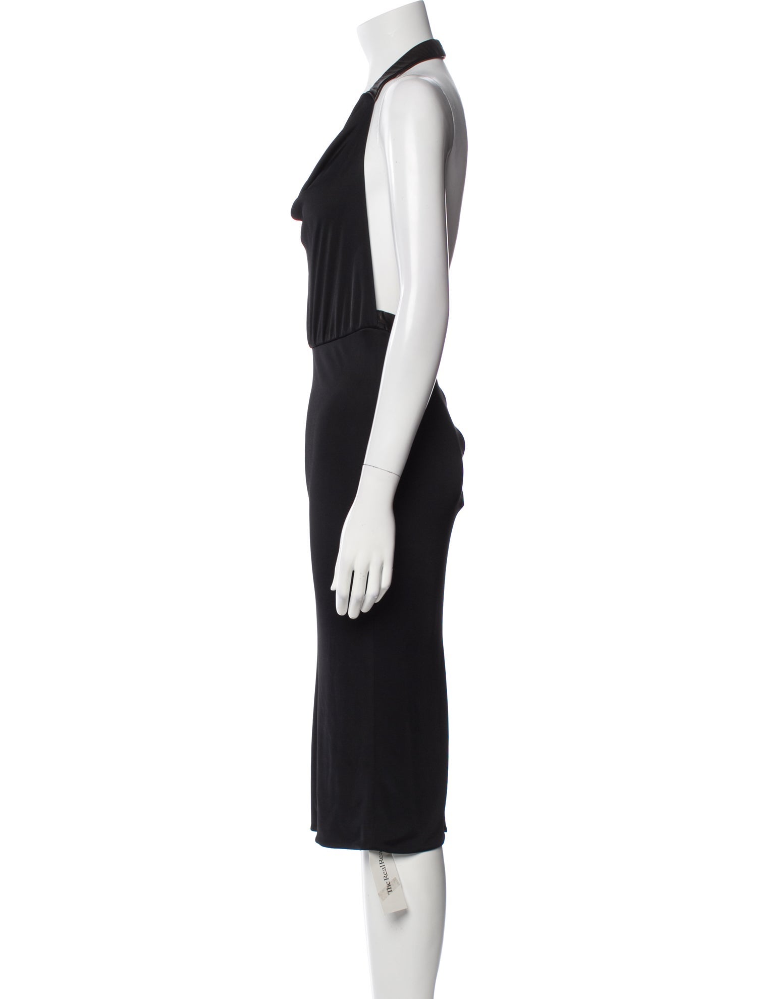 Haney Cowl Neck Midi Length Dress