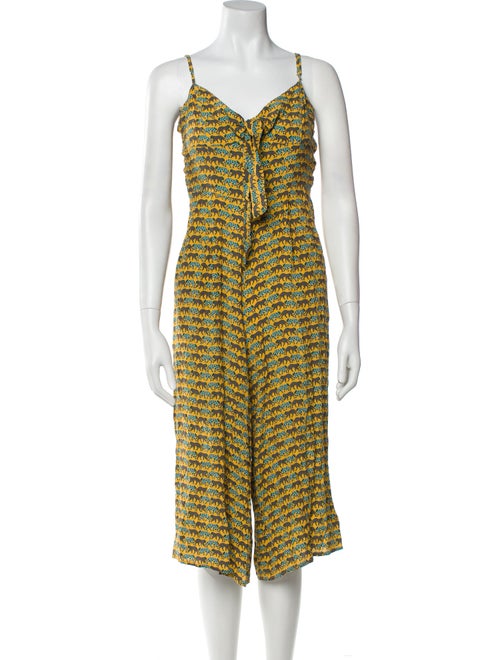 Haney Printed V-Neck Jumpsuit