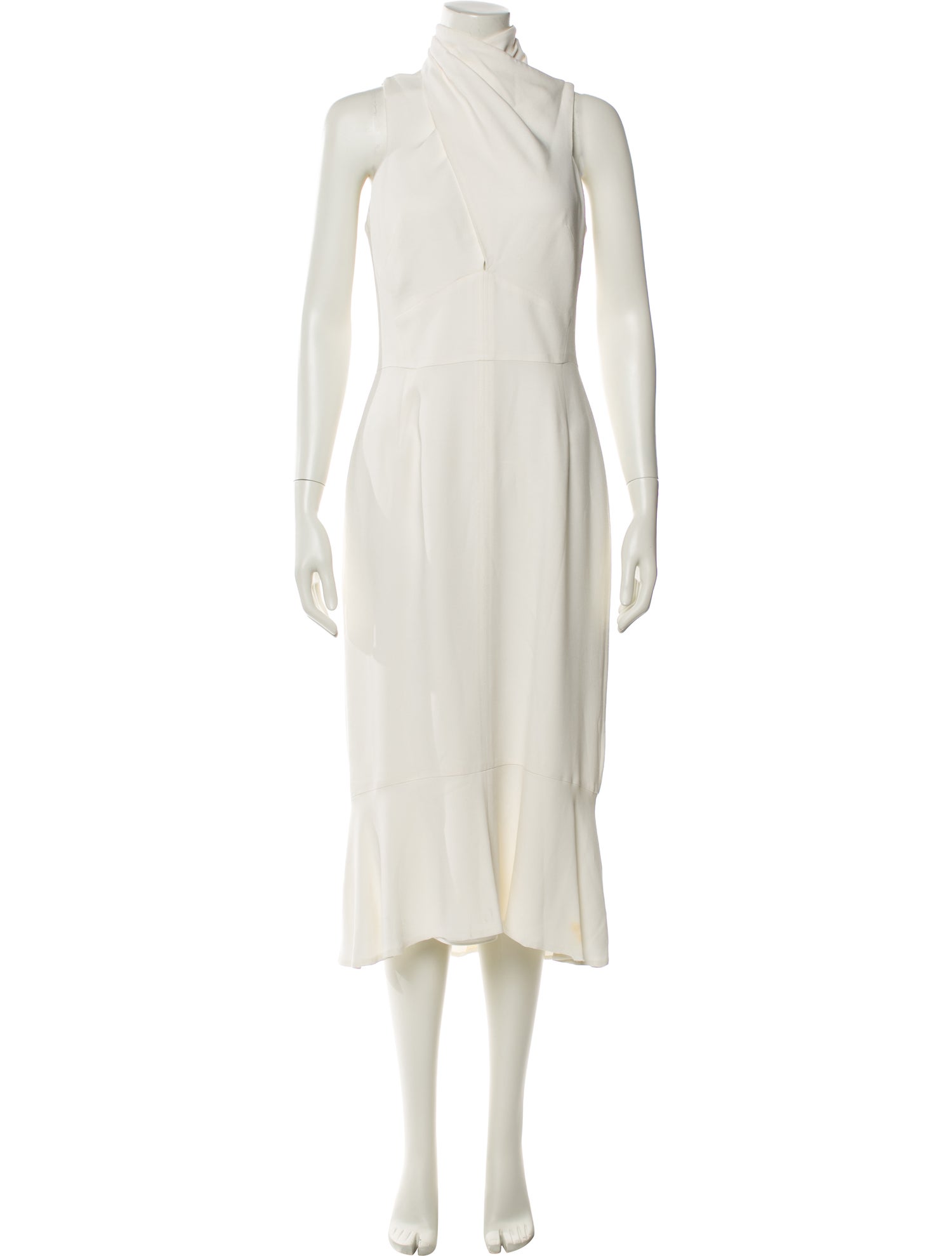 Haney Mock Neck Midi Length Dress