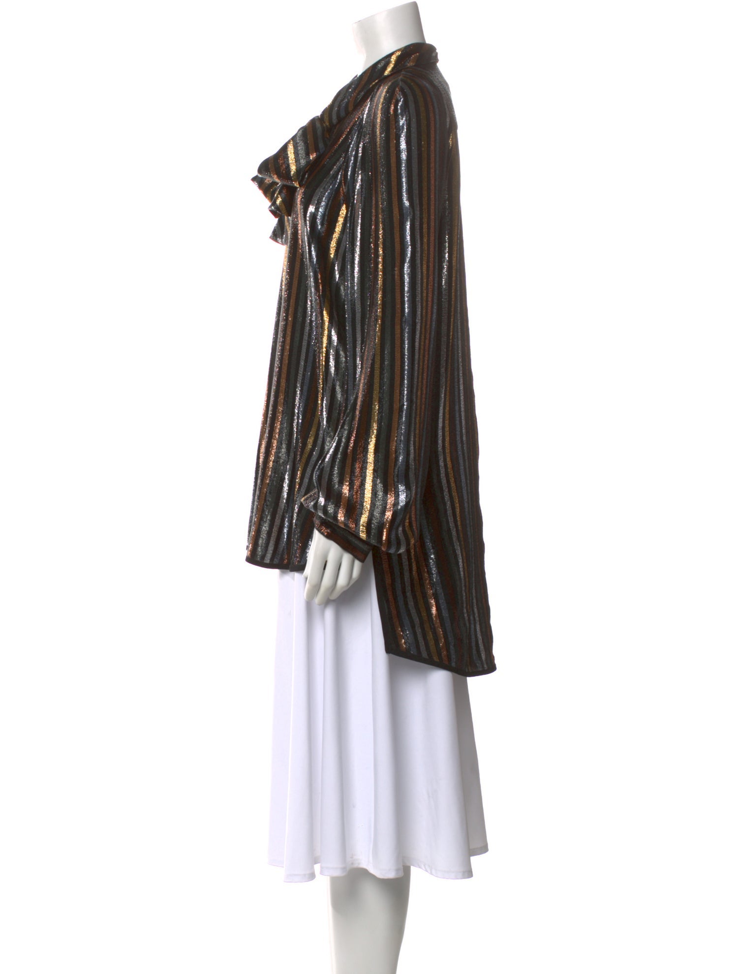 Haney Silk Striped Blouse
