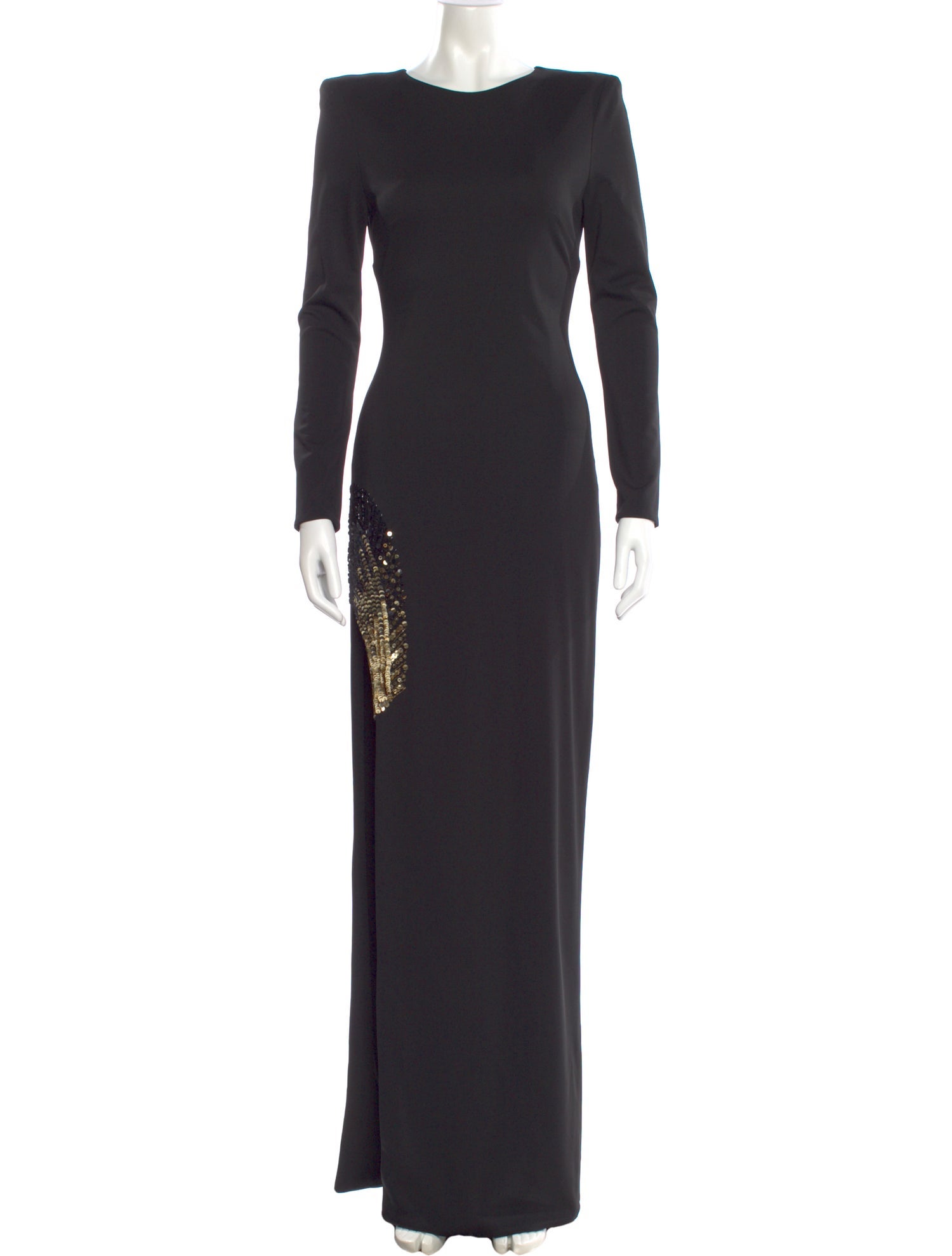 Haney Bateau Neckline Long Dress