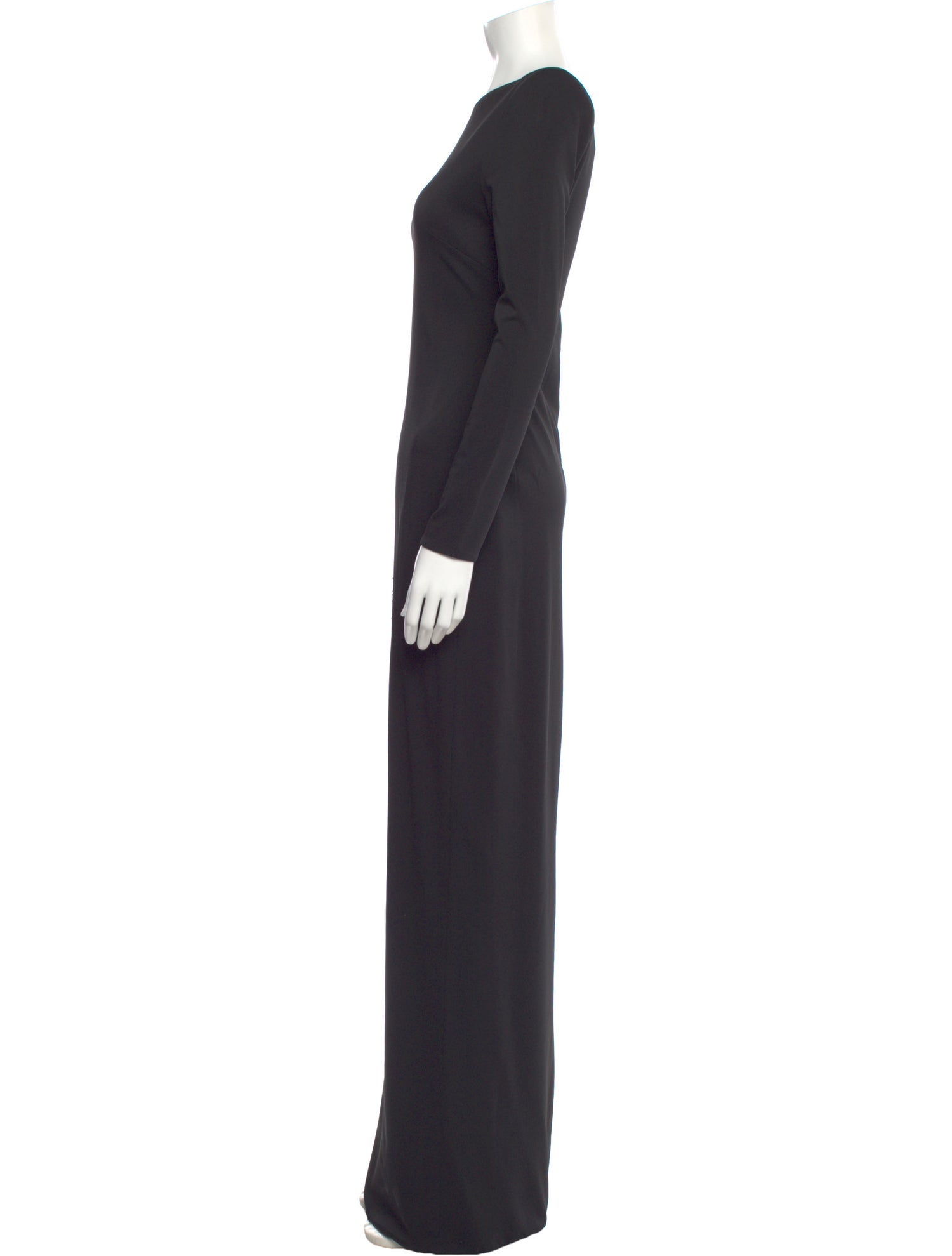 Haney Bateau Neckline Long Dress