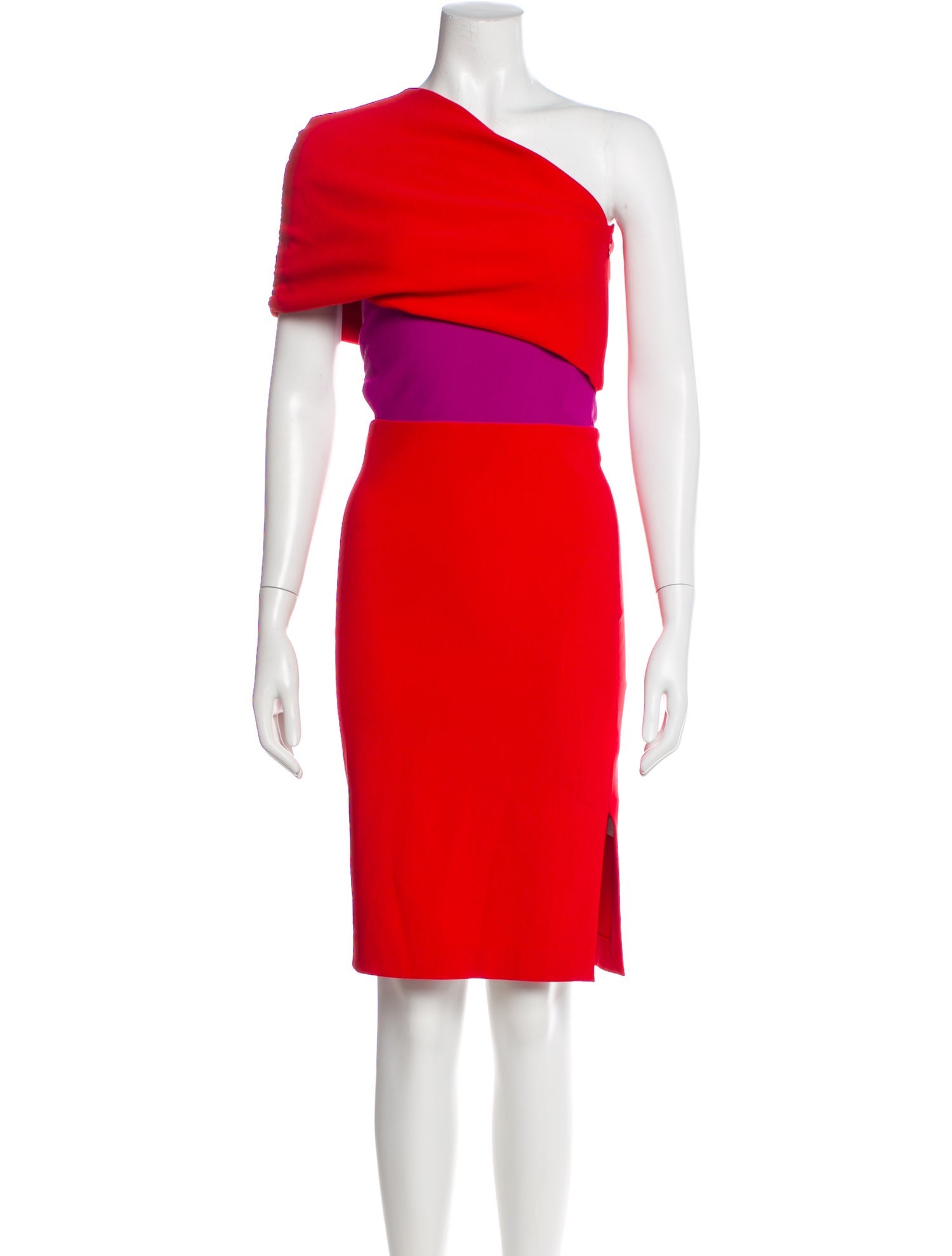Haney One-Shoulder Knee-Length Dress w/ Tags