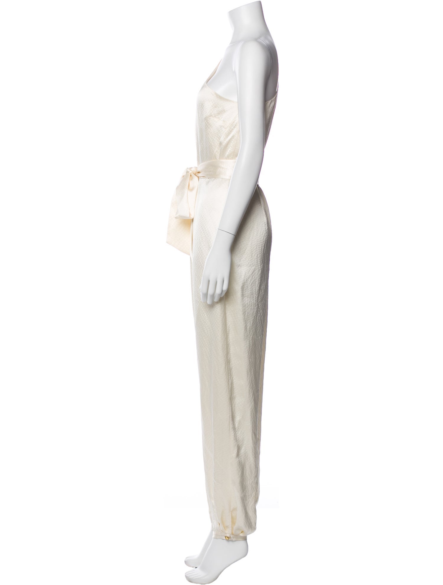 Haney Silk One-Shoulder Jumpsuit