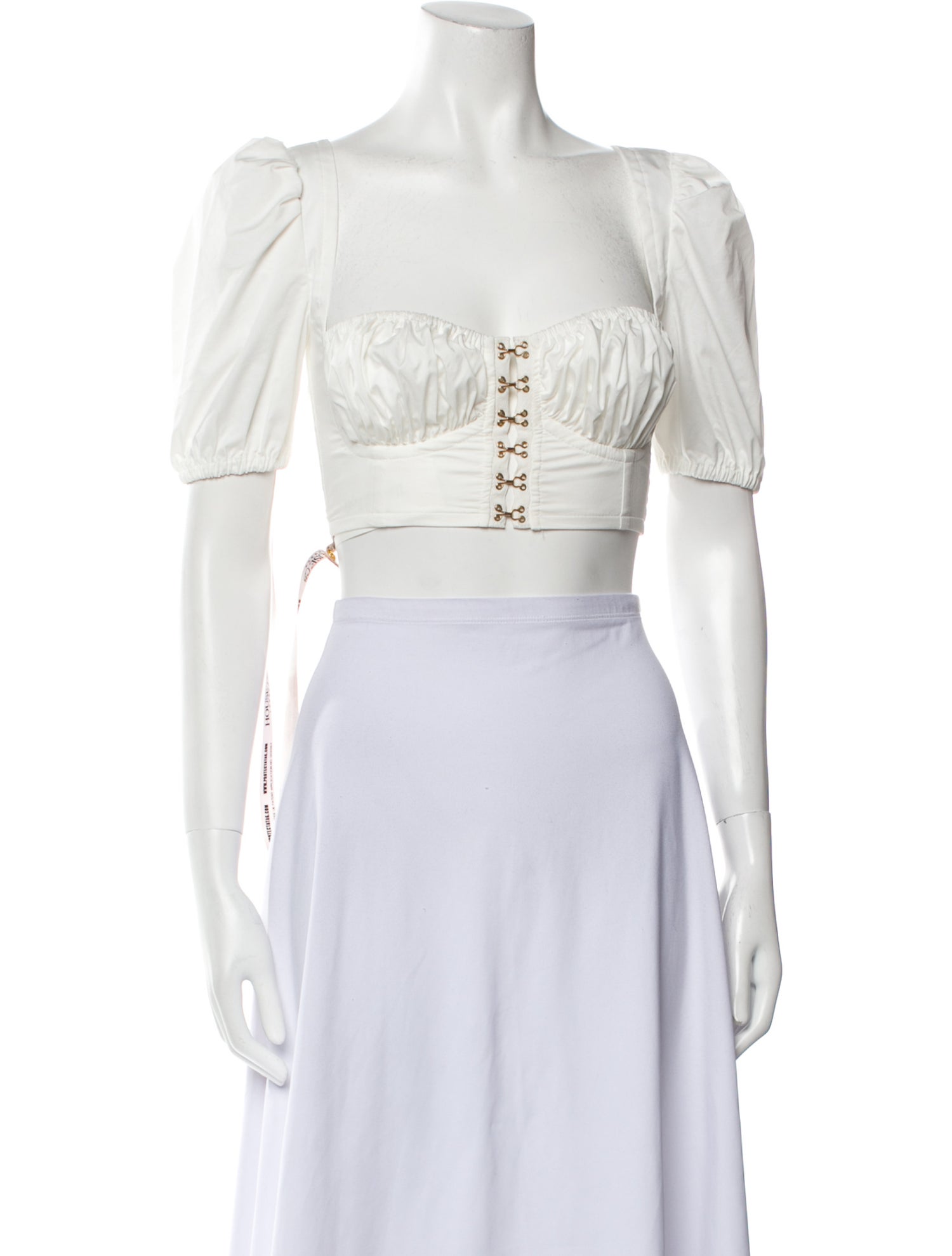 House of CB London Square Neckline Short Sleeve Crop Top w/ Tags