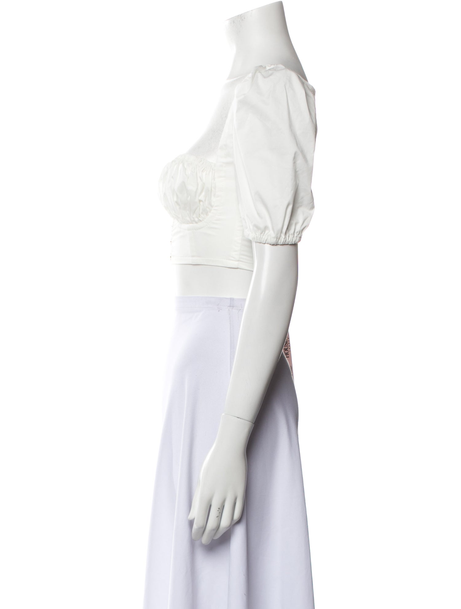 House of CB London Square Neckline Short Sleeve Crop Top w/ Tags