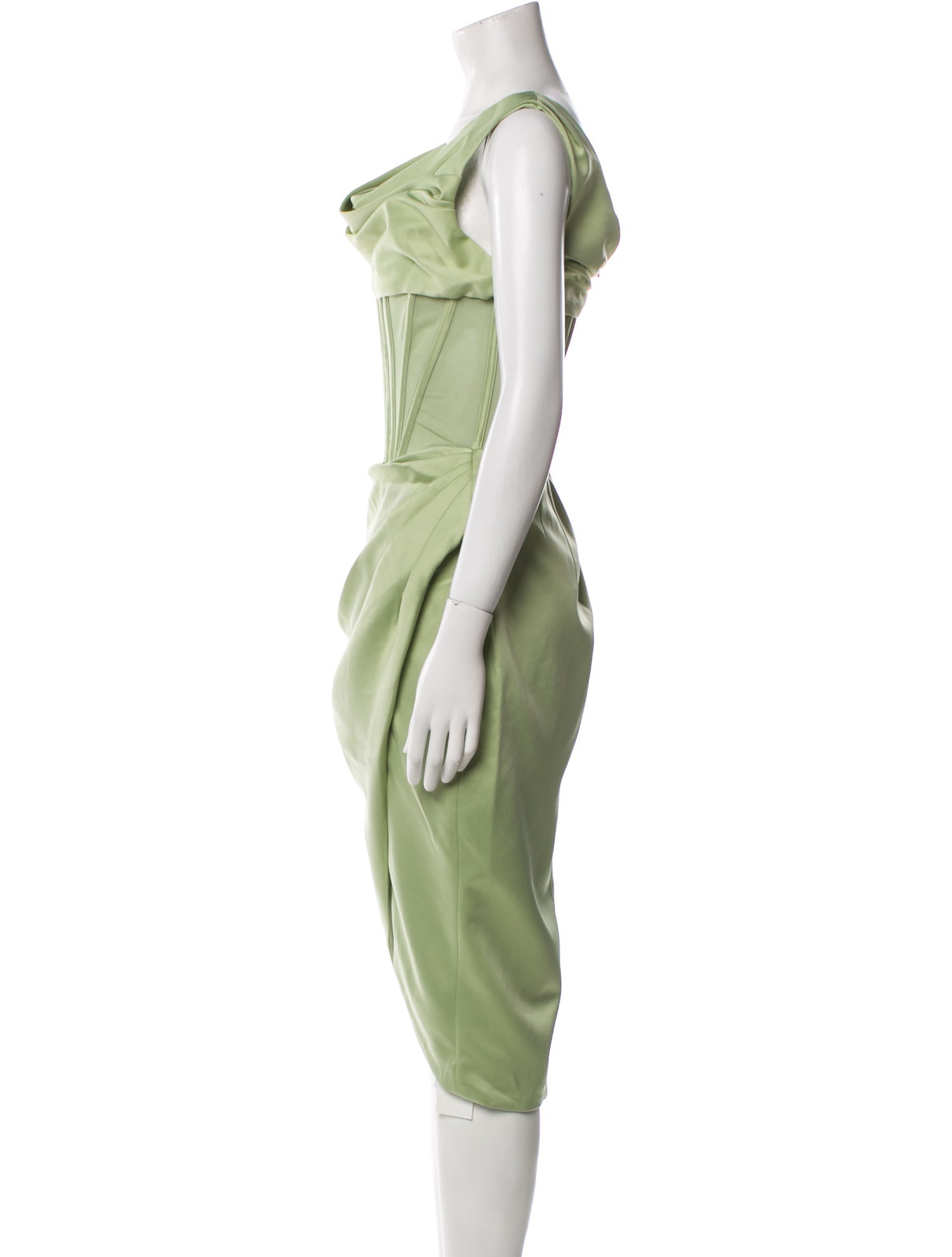 House of CB London Cowl Neck Midi Length Dress