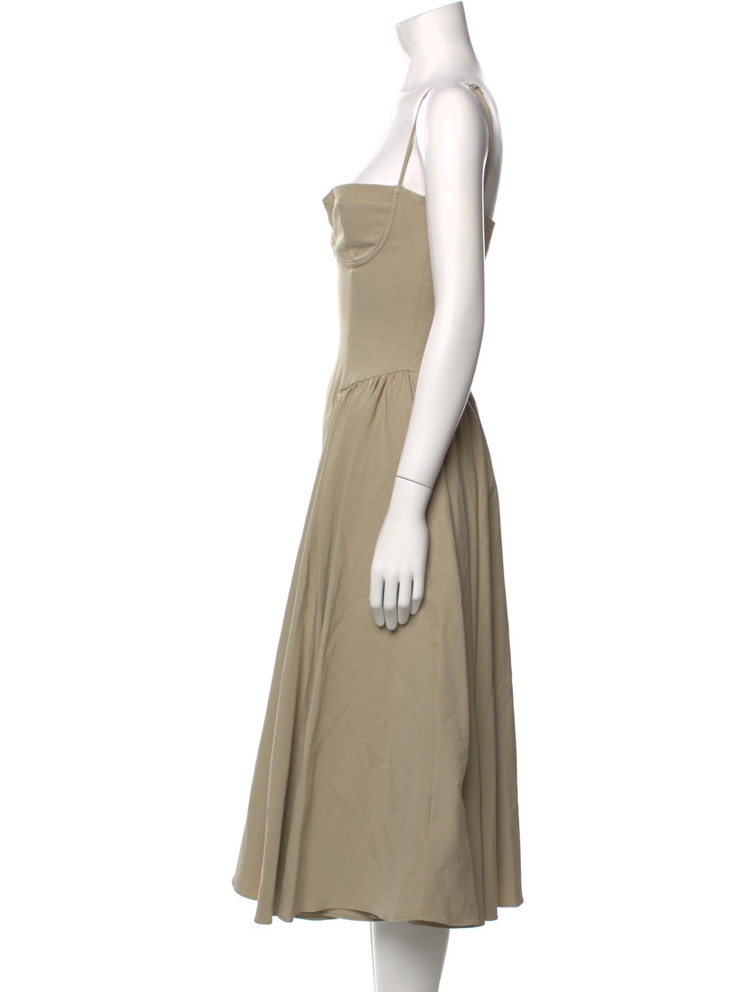 House of CB London Square Neckline Midi Length Dress