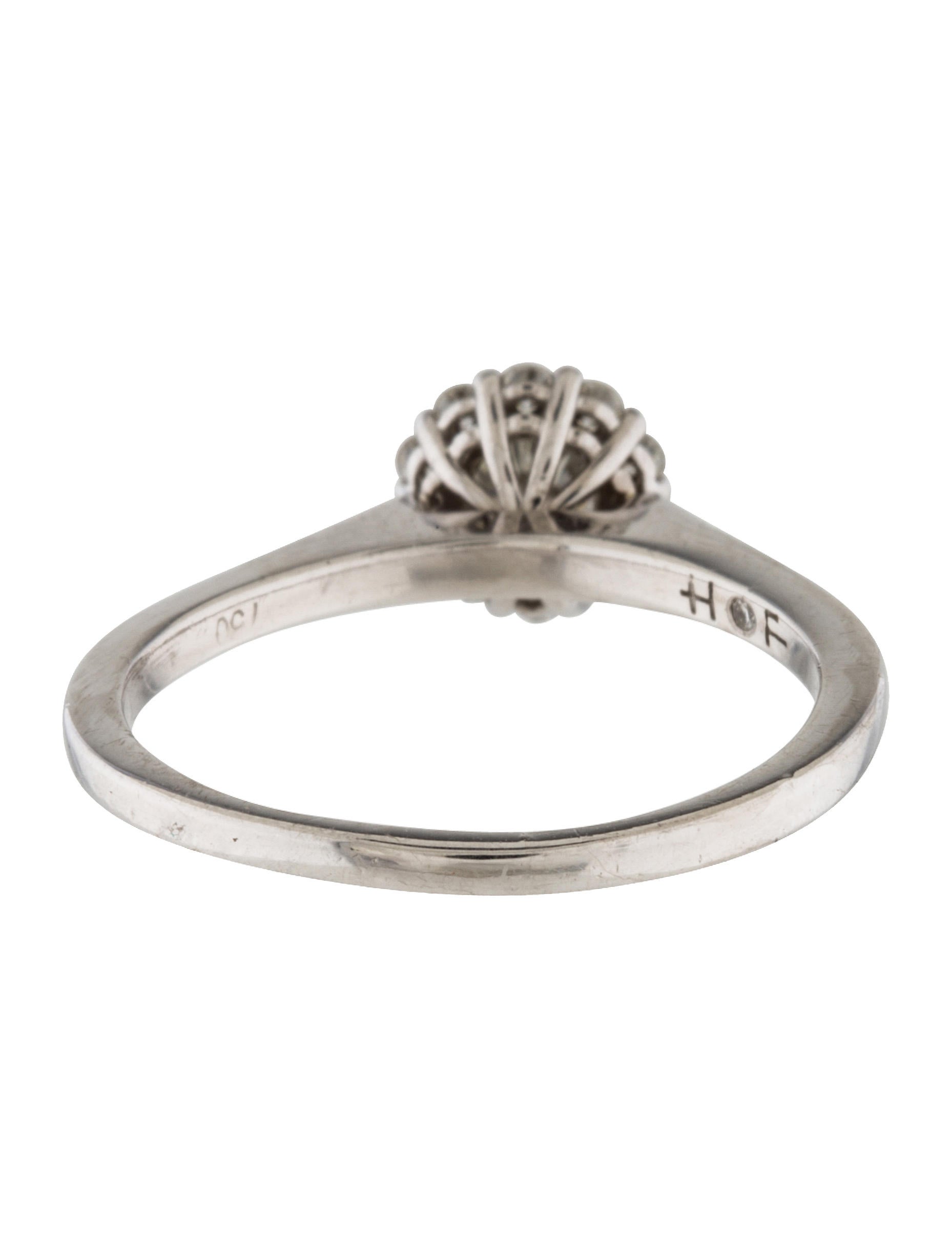 Hearts on Fire 18K Diamond Cluster Engagement Ring - Rings ...