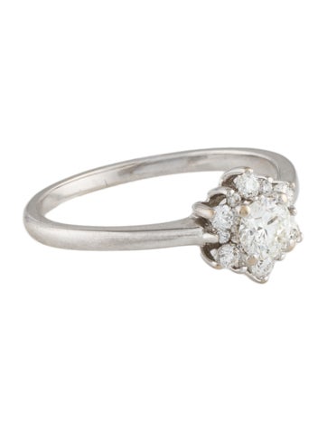 Hearts on Fire Engagement Ring 14K Delight Lady Di Diamond 6.75