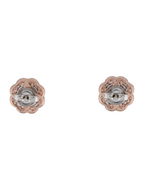Hearts on Fire Diamond Lorelei Alternating Halo Stud Earrings