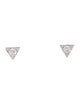 Hearts on Fire 18K Diamond Triplicity Triangle Stud Earrings