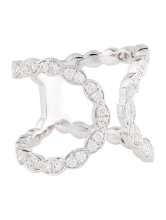 Hearts on Fire 18K Diamond Lorelei Floral Open Band Ring