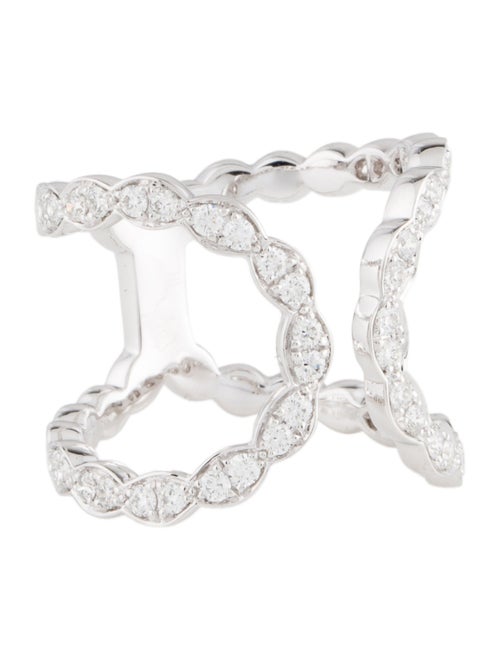 Hearts on Fire 18K Diamond Lorelei Floral Open Band Ring