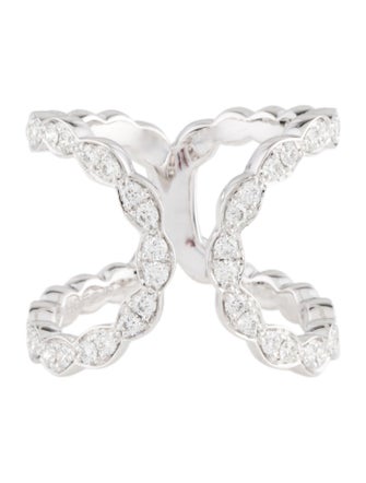 Hearts on Fire 18K Diamond Lorelei Floral Open Band Ring