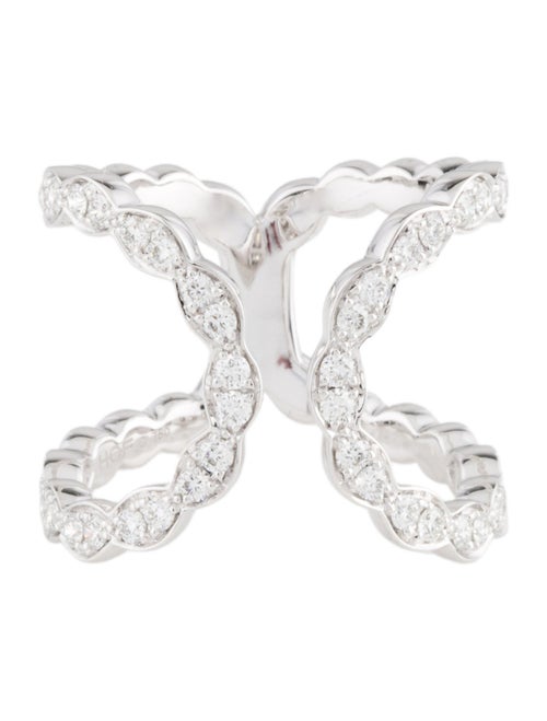 Hearts on Fire 18K Diamond Lorelei Floral Open Band Ring