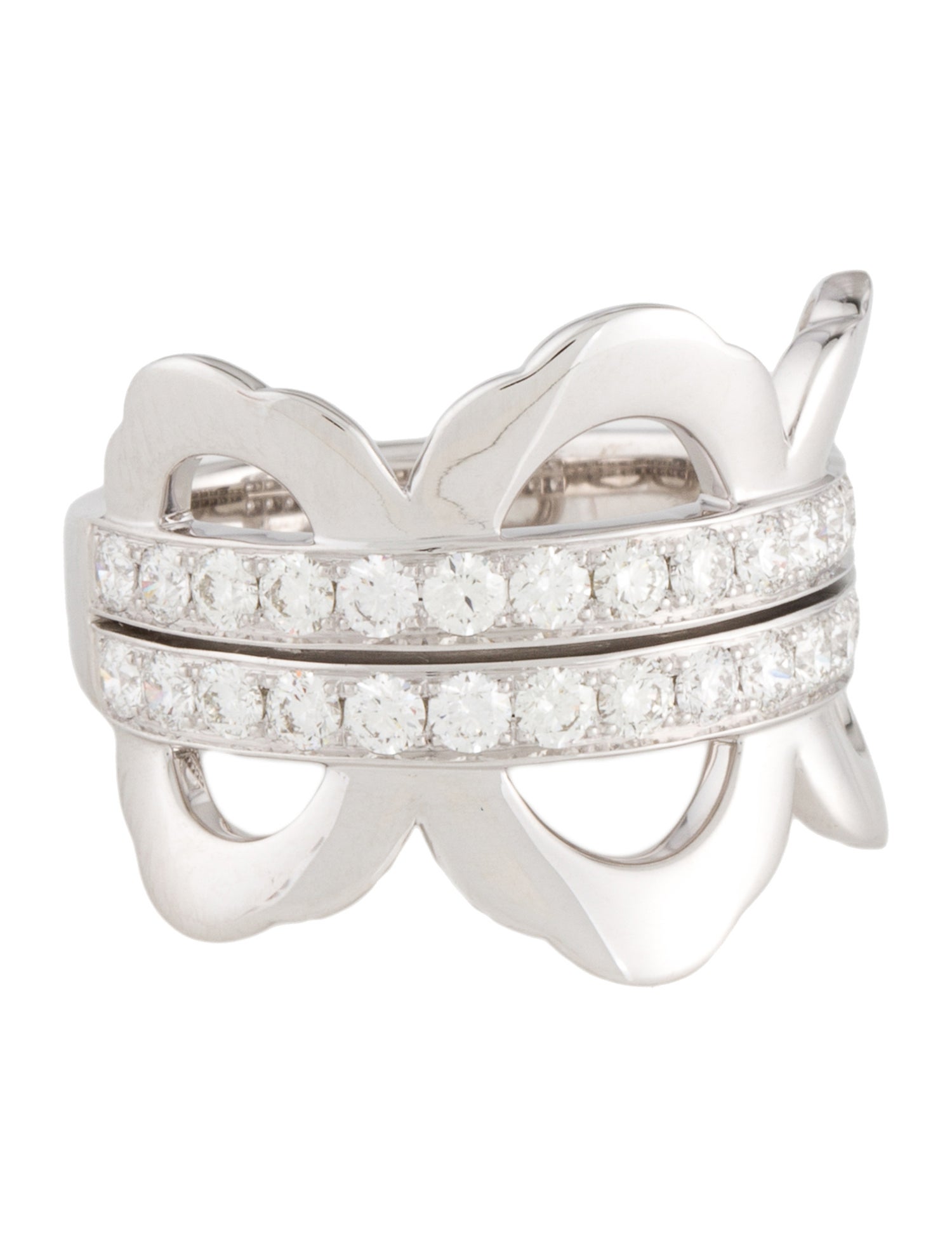 Hearts on Fire 18K 1.04ctw Diamond Lorelei Right Hand Band Ring