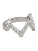 Hearts on Fire 18K Diamond Triplicity Pointed Band Ring