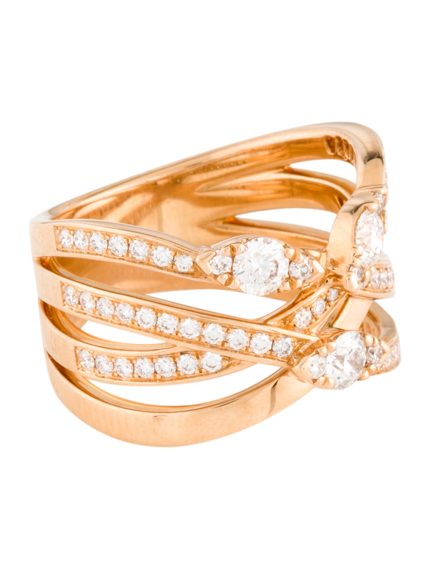 Hearts on Fire 18K Diamond Aerial Right Hand Band Ring