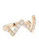 Hearts on Fire 18K Diamond Triplicity Pointed Band Ring