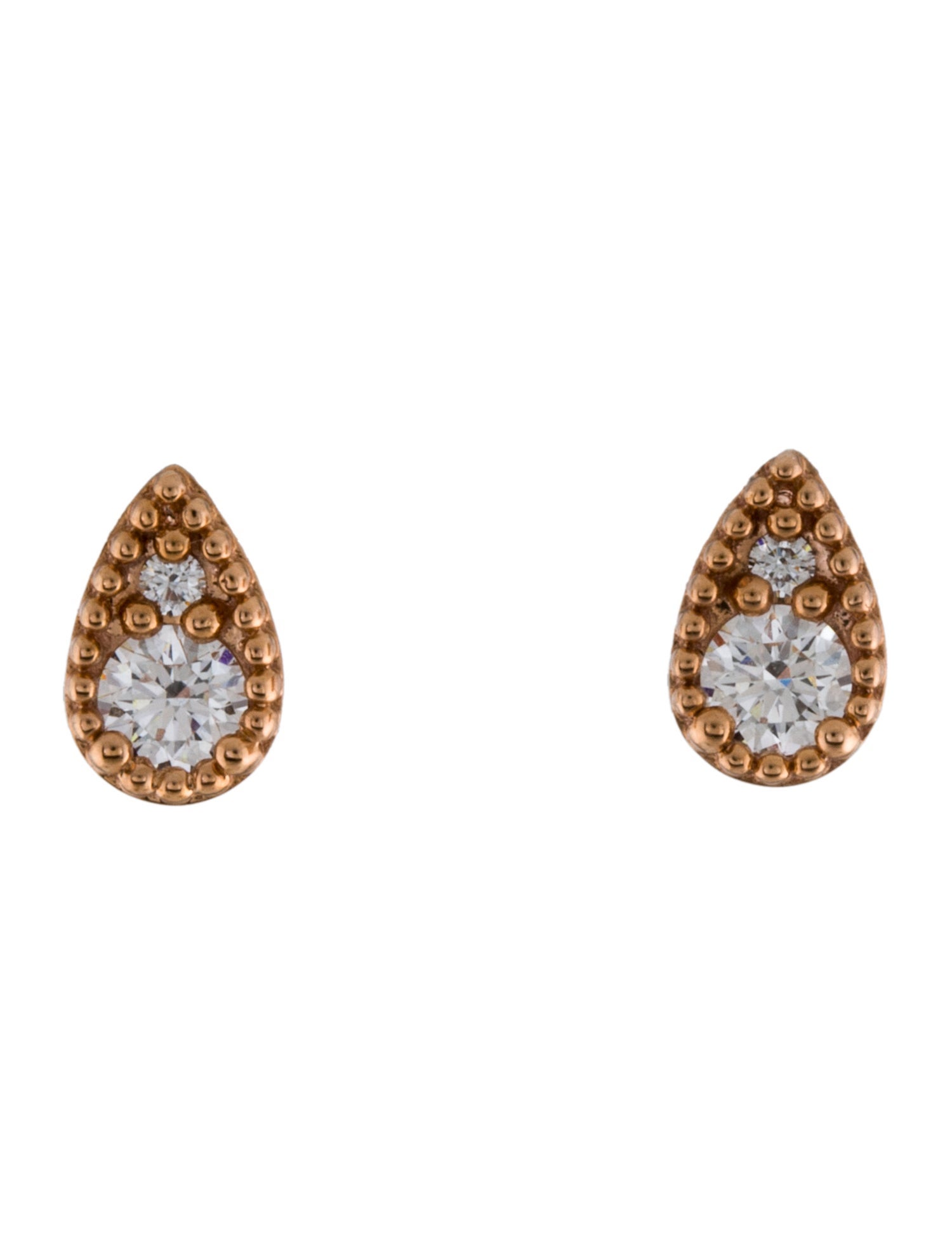 Hearts on Fire 18K Diamond Behati Beaded Stud Earrings