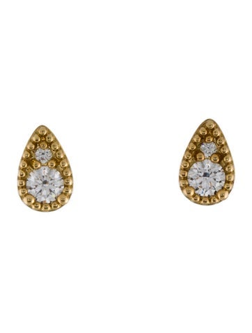 Hearts on Fire Stud 18K Diamond Behati Beaded Earrings