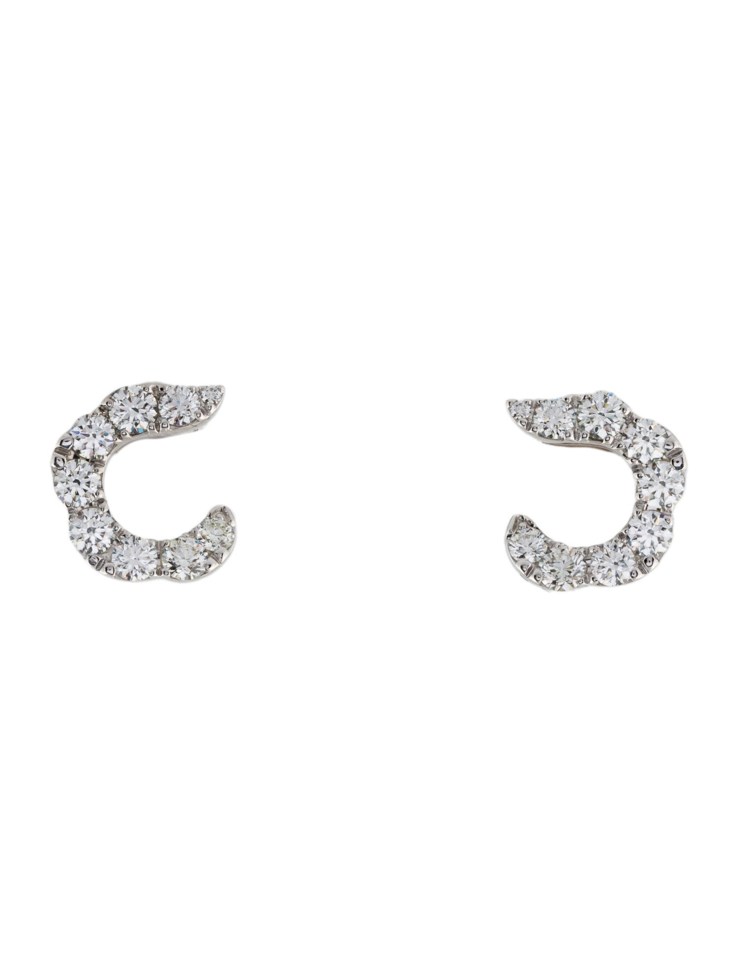 Hearts on Fire 18K Diamond Lorelei Crescent Earrings