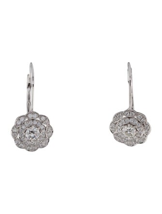 Hearts on Fire 18K Diamond Lorelei Double Halo Diamond Drop Earrings