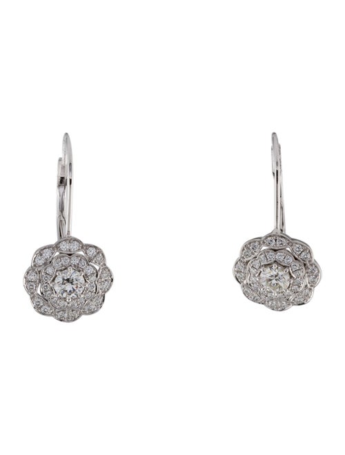 Hearts on Fire 18K Diamond Lorelei Double Halo Diamond Drop Earrings