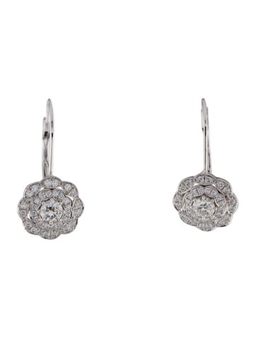 Hearts on Fire Drop 18K Diamond Lorelei Double Halo Earrings