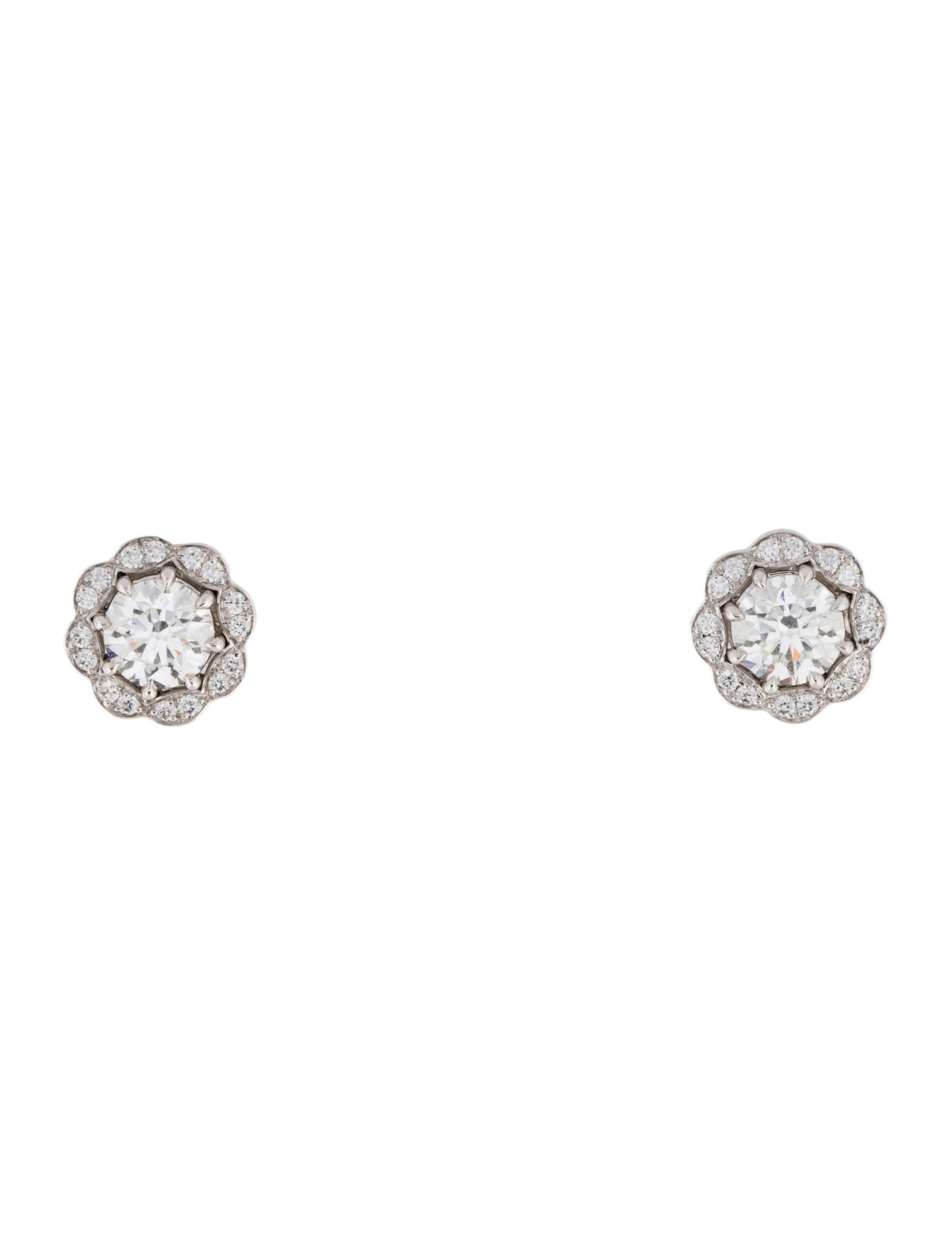 Hearts on Fire 18K Diamond Lorelei Halo Stud Earrings